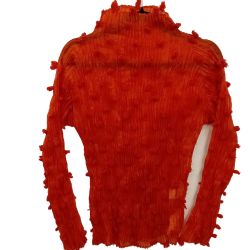◆◆ ISSEY MIYAKE イッセイミヤケ カットソー IM82-FJ919 オレンジ Bランク