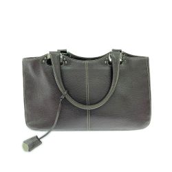 ◆◆ TODS トッズ トートバッグ レザー レディース ボルドー Bランク