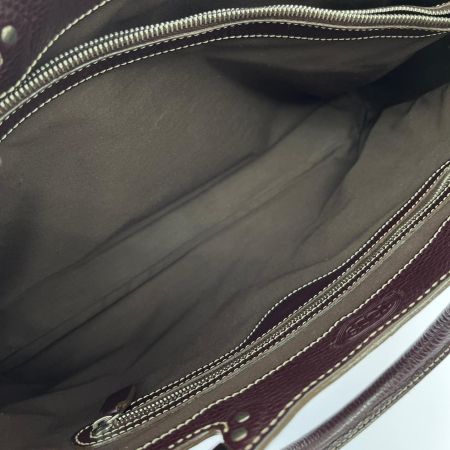  TODS トッズ トートバッグ レザー レディース ボルドー