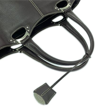  TODS トッズ トートバッグ レザー レディース ボルドー