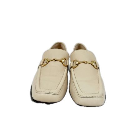 GUCCI グッチ ローファー 靴 36 1/2 袋付 レディース アイボリー