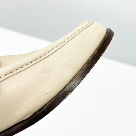 GUCCI グッチ ローファー 靴 36 1/2 袋付 レディース アイボリー