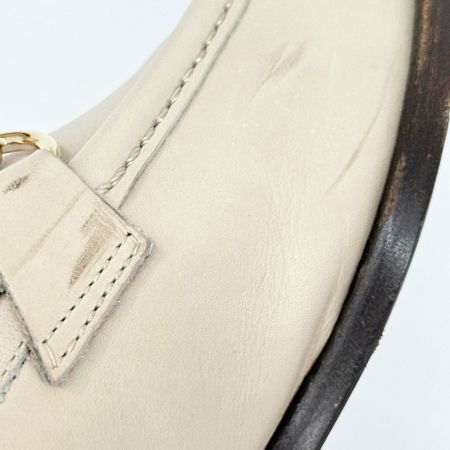 GUCCI グッチ ローファー 靴 36 1/2 袋付 レディース アイボリー