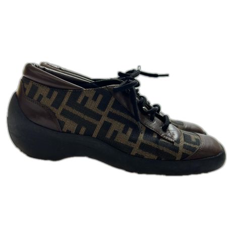  FENDI フェンディ ズッカ ブラウン スニーカー 