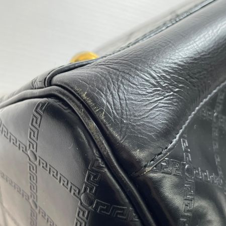  VERSACE ベルサーチ サンバースト ブラック  ミニボストン  角スレ有