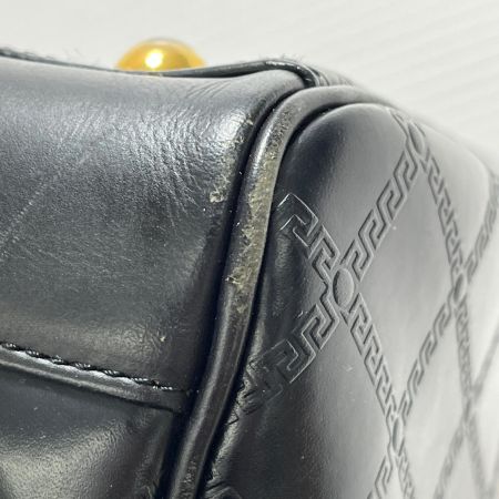  VERSACE ベルサーチ サンバースト ブラック  ミニボストン  角スレ有