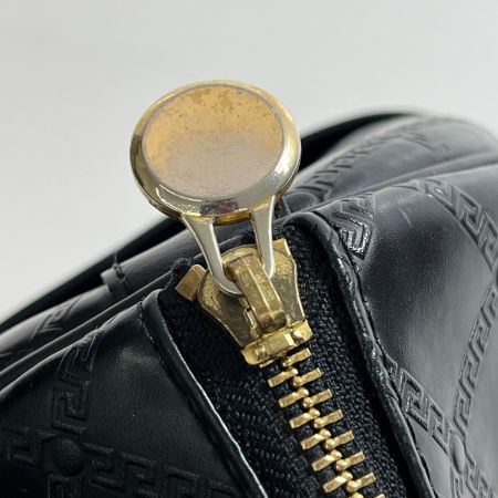  VERSACE ベルサーチ サンバースト ブラック  ミニボストン  角スレ有