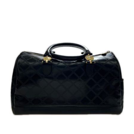  VERSACE ベルサーチ サンバースト ブラック  ミニボストン  角スレ有