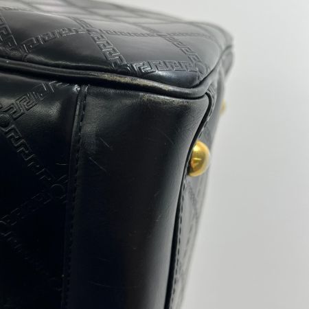  VERSACE ベルサーチ サンバースト ブラック  ミニボストン  角スレ有