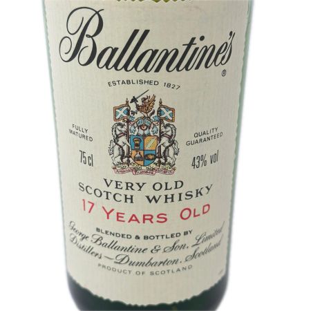  Ballantine's バランタイン スコッチウイスキー 17年 750ml 43% 箱付 未開栓