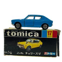 ◆◆ トミカ 黒箱トミカ No.19 ニッサン チェリー X-1 1/58スケール 日本製 ブルー系 Bランク