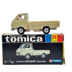 ◆◆ tomica 黒箱トミカ No.24 トヨタ ハイエーストラック 1/68スケール 日本製 Bランク