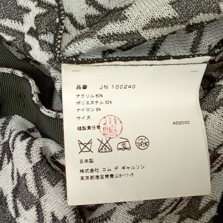  COMME des GARCONS コムデギャルソン カットソー JN-100240 ブラックホワイト