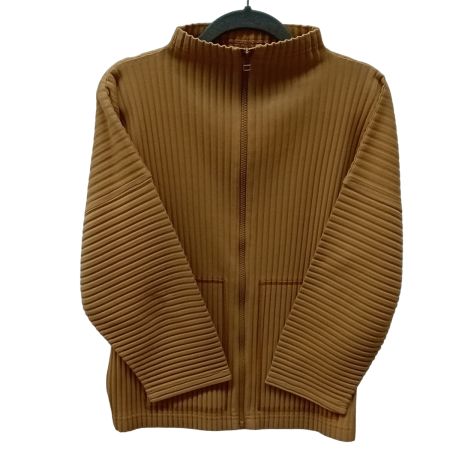 ISSEY MIYAKE イッセイミヤケ me ジップカーディガン MI41JC402 ブラウン系