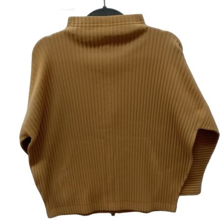  ISSEY MIYAKE イッセイミヤケ me ジップカーディガン MI41JC402 ブラウン系
