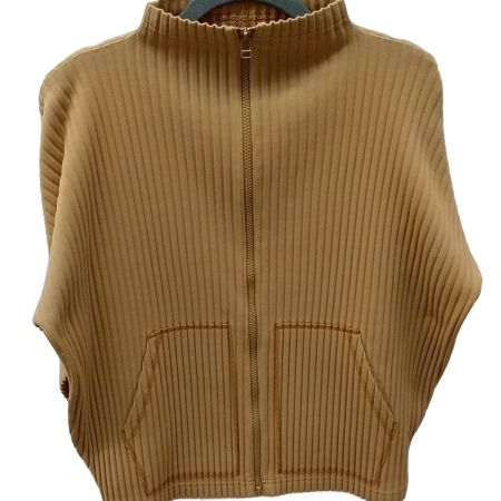  ISSEY MIYAKE イッセイミヤケ me ジップカーディガン MI41JC402 ブラウン系