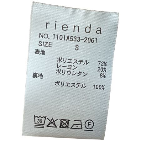  rienda リエンダ ワンピース 1101A533-2061 薄茶色