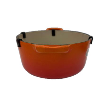 LE CREUSET ルクルーゼ 鍋 ココット・ロンド18cm 未使用品  オレンジ