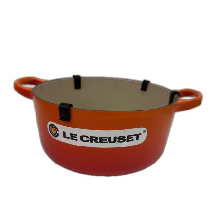 LE CREUSET ルクルーゼ 鍋 ココット・ロンド18cm 未使用品  オレンジ