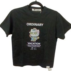 ◆◆ ORDINARY Tシャツ　キティコラボ BO26-539T ブラック Bランク