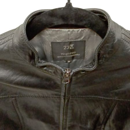23ku 23区 レザージャケット 210-5.CJK.W0.KA.0301 ブラック