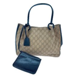 GUCCI グッチ バッグ ハンドバッグ キャンバス 1669 101919 ブラウン Bランク
