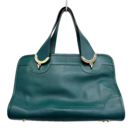 ANYA HINDMARCH アニヤハインドマーチ ハンドバッグ ショルダーバッグ 2wayバッグ ストラップ付 レザー  グリーン