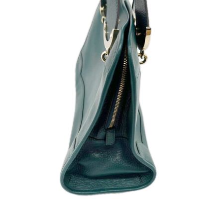 ANYA HINDMARCH アニヤハインドマーチ ハンドバッグ ショルダーバッグ 2wayバッグ ストラップ付 レザー  グリーン