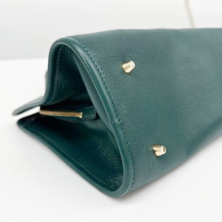 ANYA HINDMARCH アニヤハインドマーチ ハンドバッグ ショルダーバッグ 2wayバッグ ストラップ付 レザー  グリーン