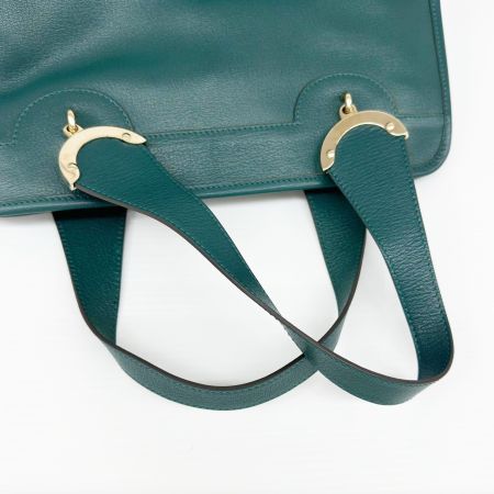 ANYA HINDMARCH アニヤハインドマーチ ハンドバッグ ショルダーバッグ 2wayバッグ ストラップ付 レザー  グリーン