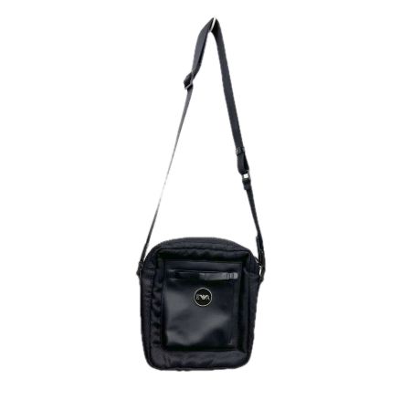 EMPORIO ARMANI エンポリオアルマーニ ショルダーバッグ メッシュ 毛玉有 ブラック