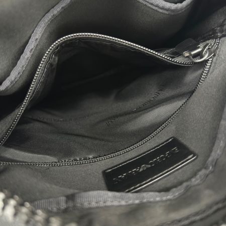 EMPORIO ARMANI エンポリオアルマーニ ショルダーバッグ メッシュ 毛玉有 ブラック