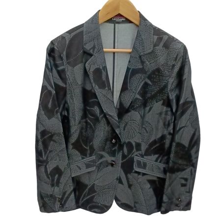 LEONARD レオナール ジャケット 0371912 ブラック x ダークグレー