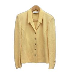 ST.JOHN セントジョン ジャケット 金ボタン サイズ8 レディース イエロー Bランク