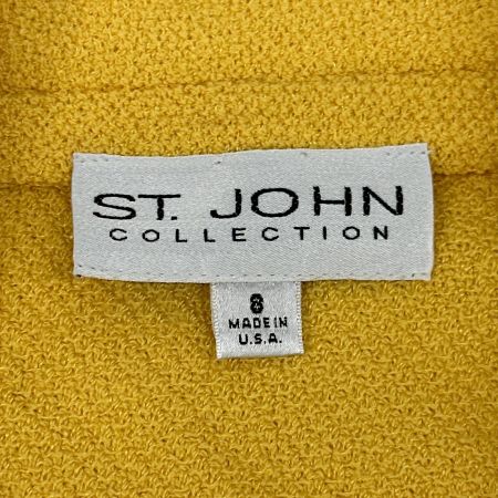ST.JOHN セントジョン ジャケット 襟縁白 レディース イエロー