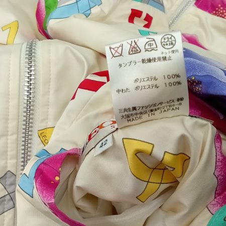 LEONARD レオナール リバーシブル中綿ジャケット　花柄 0565267 アイボリー