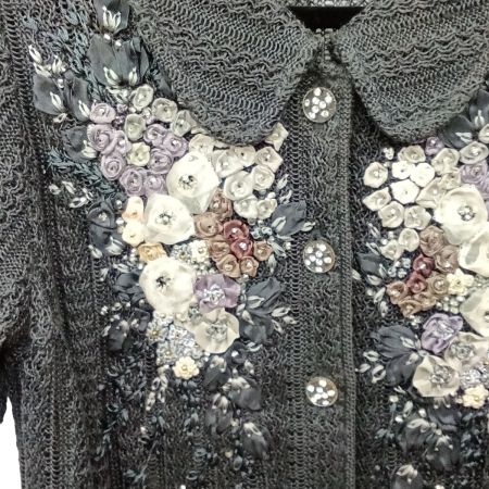 ATELIERSAGAN アトリエサガン　ロングカーディガン グレー