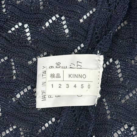 Leilian レリアン カーディガン SIZE 44 コットン92％ VITTORIO ミセス レディース ネイビー