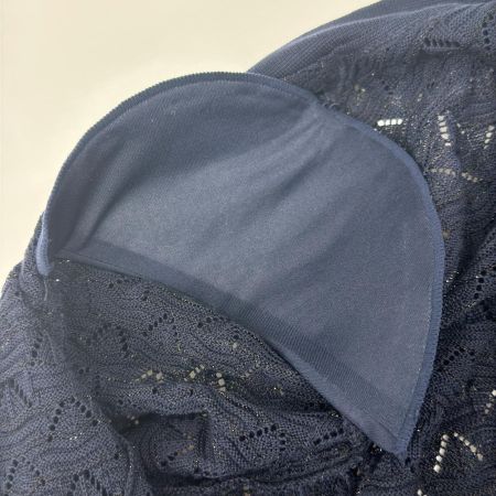 Leilian レリアン カーディガン SIZE 44 コットン92％ VITTORIO ミセス レディース ネイビー