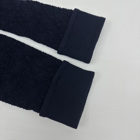 Leilian レリアン カーディガン SIZE 44 コットン92％ VITTORIO ミセス レディース ネイビー