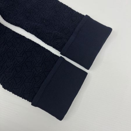 Leilian レリアン カーディガン SIZE 44 コットン92％ VITTORIO ミセス レディース ネイビー