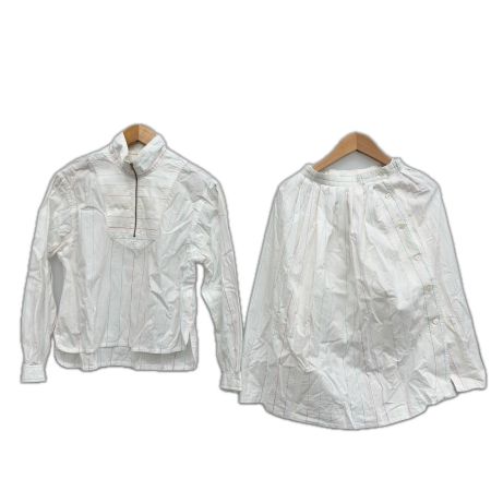 I.S.ISSEYSPORT セットアップ ストライプ レディース  RM11430/RM51430 ホワイト
