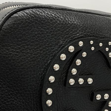 GUCCI グッチ ショルダーバッグ ソーホースタッズレザーディスコバッグ 308364498879 ブラック