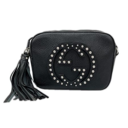 GUCCI グッチ ショルダーバッグ ソーホースタッズレザーディスコバッグ 308364498879 ブラック