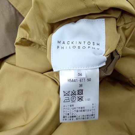 MACKINTOSH PHILOSOPHY マッキントッシュフィロソフィー ナイロンコート H5A41-611-50 イエロー x ブラウン