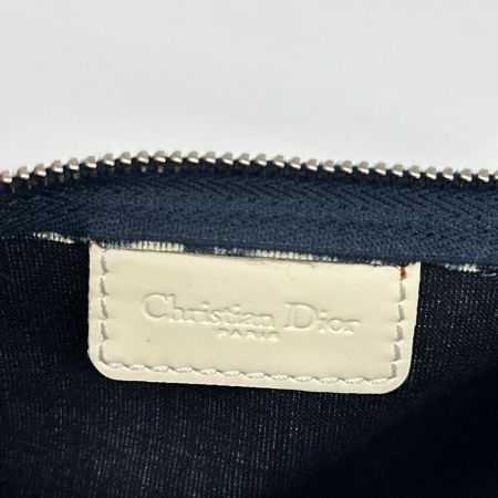 Christian Dior クリスチャンディオール ポーチ  トロッター 総柄 変色・ベタつき有 No.2 ネイビー2