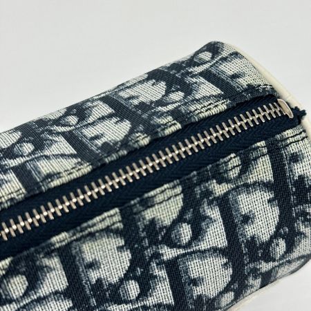 Christian Dior クリスチャンディオール ポーチ  トロッター 総柄 変色・ベタつき有 No.2 ネイビー2