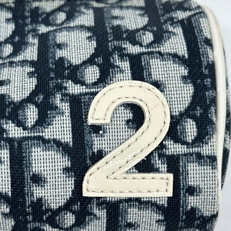 Christian Dior クリスチャンディオール ポーチ  トロッター 総柄 変色・ベタつき有 No.2 ネイビー2