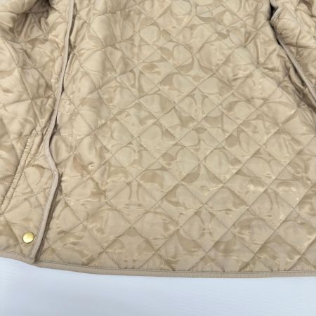 COACH コーチ コート Mサイズ 無地 中コーチ柄 ボタン金 ポケット斜め レディース ベージュ