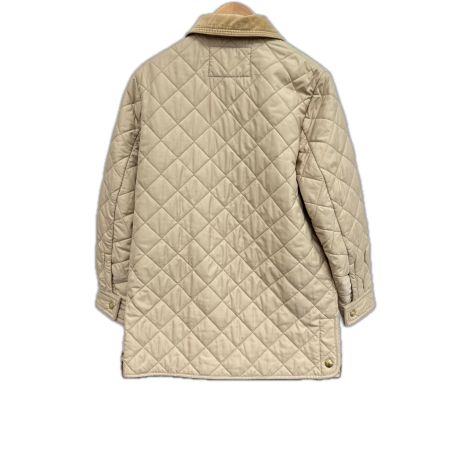 COACH コーチ コート Mサイズ 無地 中コーチ柄 ボタン金 ポケット斜め レディース ベージュ